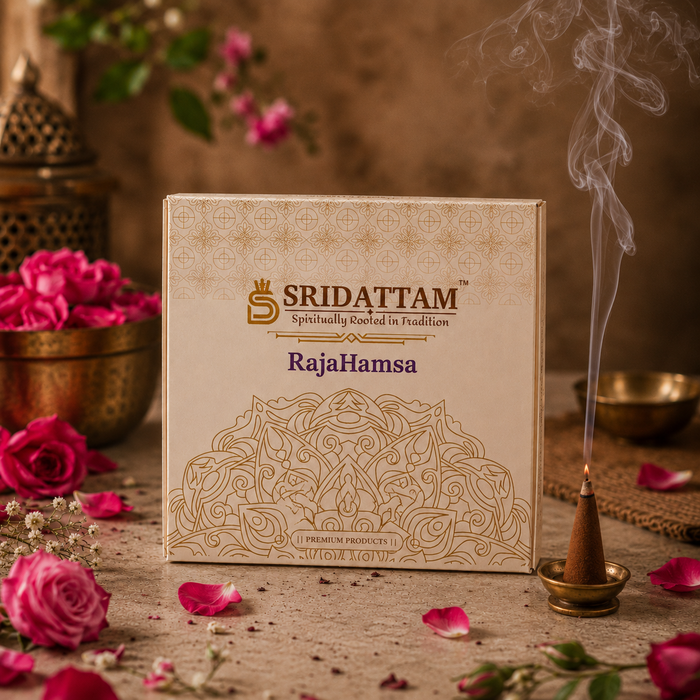 Rajahmasa Royal Floral Dhoop Cones - Easy-Light Pack of 36