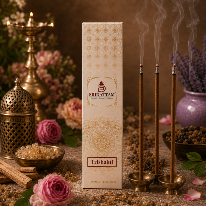 Trishakthi Triple Mood Bambooless Dhoop Sticks - Pack of 21