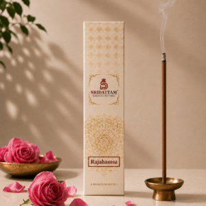 rajahmasa bambooless rose dhoop sticks | hexagonal kashmiri rose dhoop batti 20 sticks