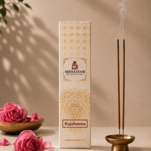rajahmasa bambooless rose dhoop sticks | hexagonal kashmiri rose dhoop batti 20 sticks